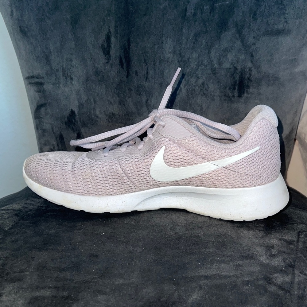 Rhinestone Nike Mauve Women's Sneakers with Silver Swoosh - Picture 10 of 13